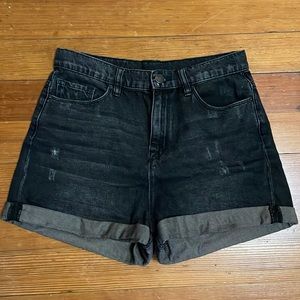 BDG Black High-waisted Denim Shorts